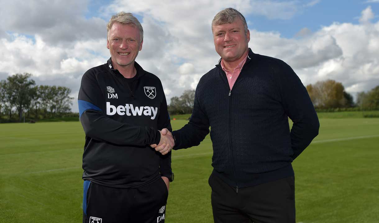 David Moyes and Rob Newman